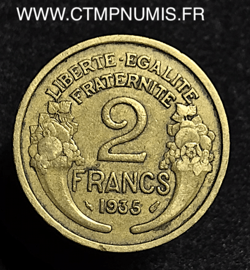 2 FRANCS MORLON 1935 TTB