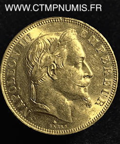 50 FRANCS OR NAPOLEON III TETE LAUREE 1865 A