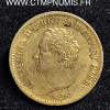 ITALIE  20 LIRE OR CHARLES FELIX 1826 TURIN