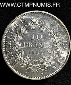 10 FRANCS ARGENT HERCULE 1965 SPL