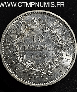 10 FRANCS ARGENT HERCULE 1970 SPL