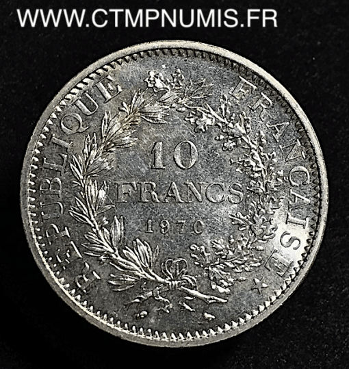 10 FRANCS ARGENT HERCULE 1970 SPL