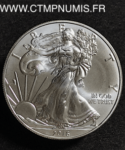 USA 1 ONCE DOLLAR ARGENT FIN LIBERTY 2016