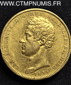 ITALIE 100 LIRE OR CHARLES ALBERT 1835 TURIN