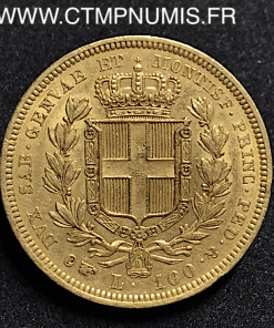 ITALIE 100 LIRE OR CHARLES ALBERT 1834 TURIN