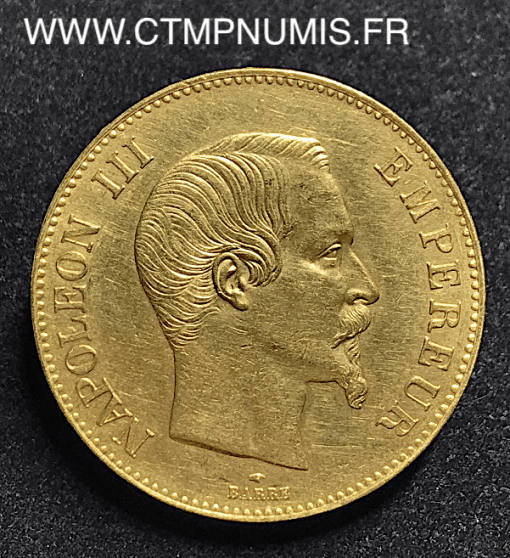 100 FRANCS OR NAPOLEON III  1855 A PARIS