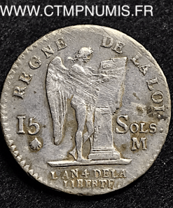 ,15,SOLS,ARGENT,CONSTITUTION,1792,TOULOUSE,