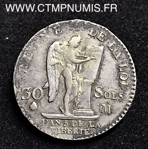 ,30,SOLS,ARGENT,CONSTITUTION,1793,TOULOUSE,