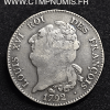 ,SIX,LIVRES,ARGENT,1792,TOULOUSE,LOUIS,XVI,