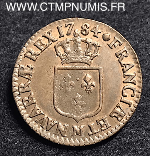 LOUIS XVI 1/2 SOL 1784 M TOULOUSE SUP