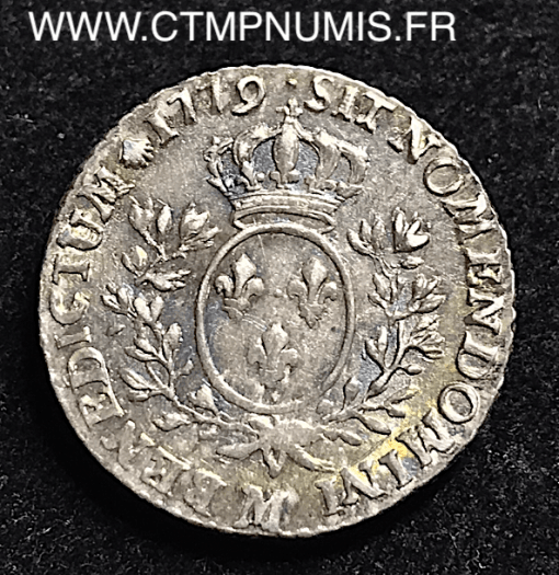 LOUIS XVI 1/10 ECU ARGENT 1779 M TOULOUSE