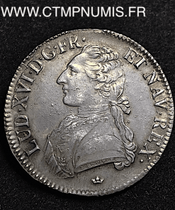 LOUIS XVI ECU ARGENT  1783 M TOULOUSE