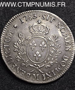 LOUIS XVI ECU ARGENT 1783 M TOULOUSE