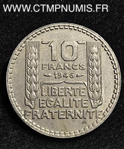 10 FRANCS TURIN 1946 RAMEAUX LONGS RARE