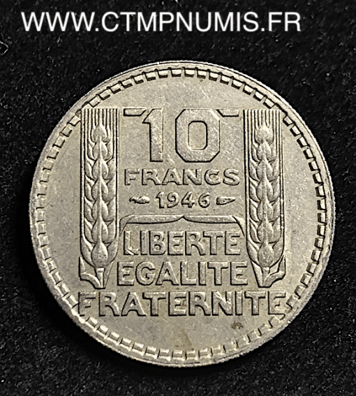 10 FRANCS TURIN 1946 RAMEAUX LONGS RARE