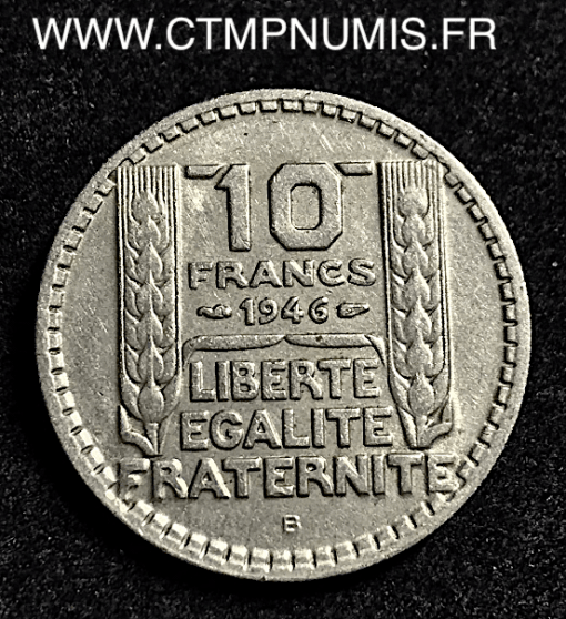 10 FRANCS TURIN 1946 B RAMEAUX LONGS