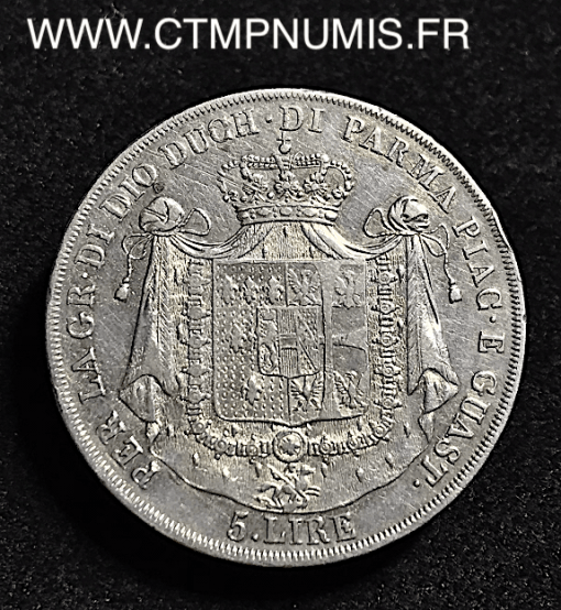 ITALIE 5 LIRE ARGENT MARIE LOUIS DE PARME 1815