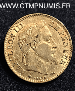 10 FRANCS OR NAPOLEON III TETE LAUREE 1868 A