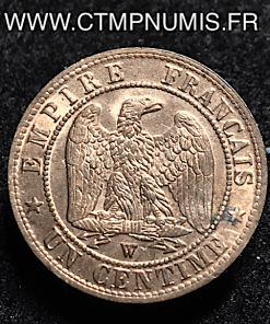 1 CENTIME NAPOLEON III TETE NUE 1857 W LILLE 