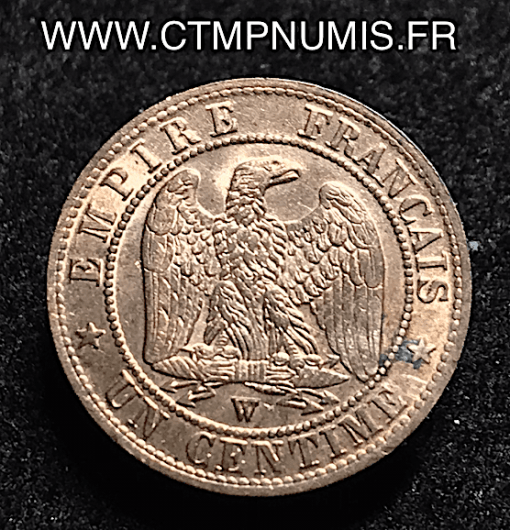 1 CENTIME NAPOLEON III TETE NUE 1857 W LILLE