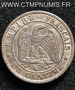 1 CENTIME NAPOLEON III TETE NUE 1857 BORDEAUX