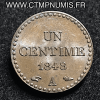 UN CENTIME DUPRE II° REPUBLIQUE 1848 A PARIS