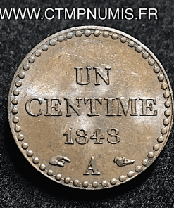 UN CENTIME DUPRE II° REPUBLIQUE 1848 A PARIS