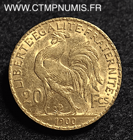 20 FRANCS OR COQ 1900 TTB+