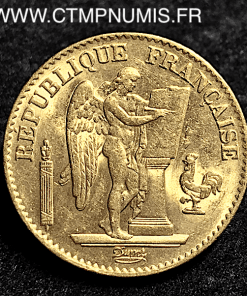 20 FRANCS OR GENIE III° REPUBLIQUE 1871 A PARIS