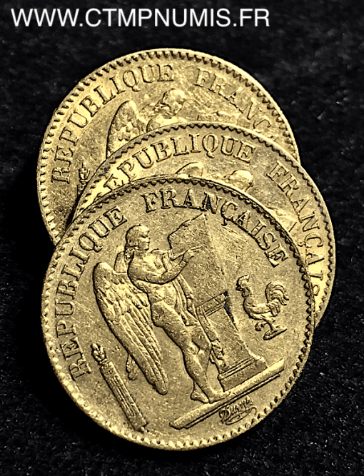 20 FRANCS OR GENIE III° REPUBLIQUE 1871 A PARIS