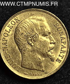 20 FRANCS OR LOUIS NAPOLEON 1852 A PARIS