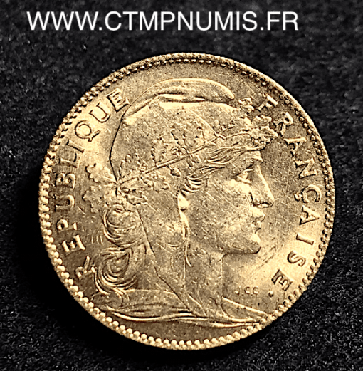 10 FRANCS OR COQ 1914 SUP+