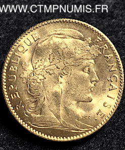 10 FRANCS OR COQ 1911 SPL