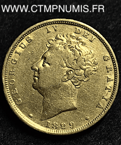 GRANDE BRETAGNE SOUVERAIN OR GEORGES IV 1829