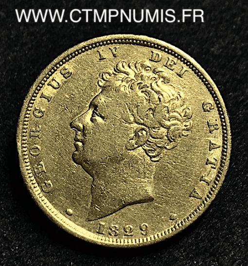 GRANDE BRETAGNE SOUVERAIN OR GEORGES IV 1829