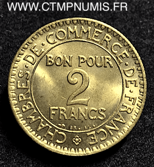 2 FRANCS CHAMBRES COMMERCE DOMARD 1922