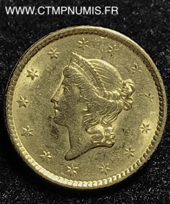 USA 1 DOLLAR OR 1851 TTB