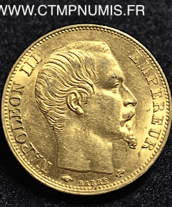 20 FRANCS OR NAPOLEON III 1857 A PARIS SUP