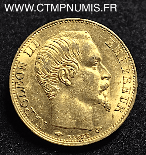 20 FRANCS OR NAPOLEON III 1857 A PARIS SUP