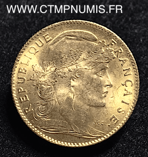 10 FRANCS OR COQ 1914 SPL