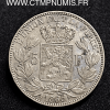 BELGIQUE 5 FRANCS ARGENT LEOPOLD I° 1865 TTB