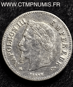 20 CENTIMES ARGENT NAPOLEON III 1866 A PARIS