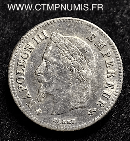 20 CENTIMES ARGENT NAPOLEON III 1866 A PARIS