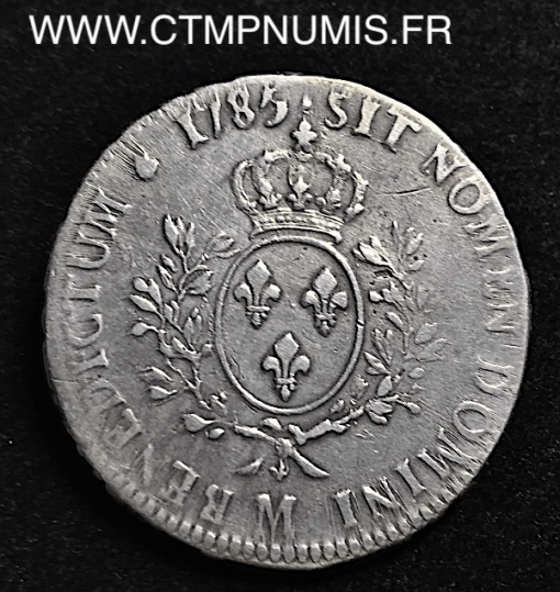 LOUIS XVI ECU ARGENT 1785 M TOULOUSE