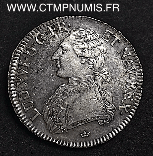 LOUIS XVI ECU ARGENT  1786 M TOULOUSE