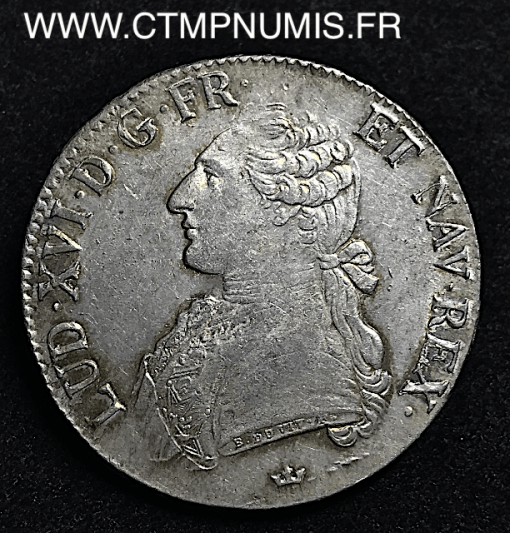 LOUIS XVI ECU ARGENT 1788 M TOULOUSE