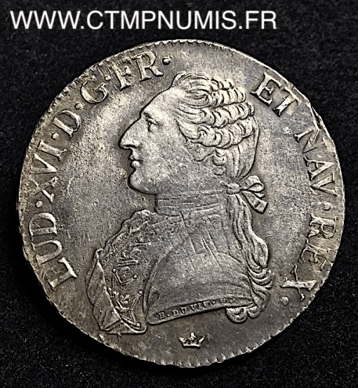 LOUIS XVI ECU ARGENT 1789 M TOULOUSE