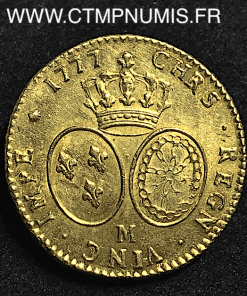 LOUIS XVI DOUBLE LOUIS D' OR 1777 M TOULOUSE 