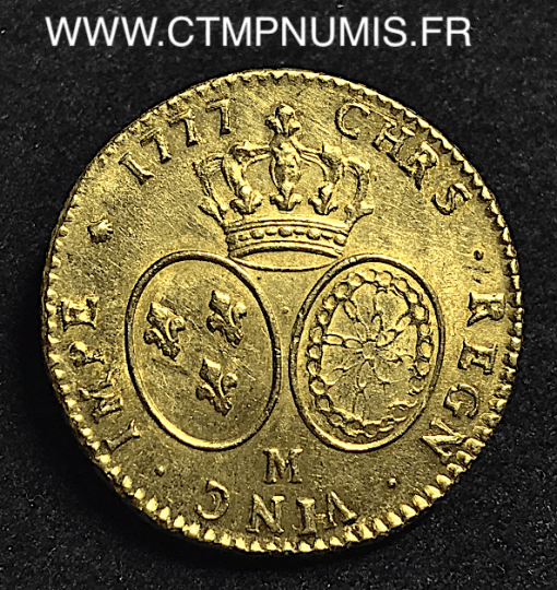 LOUIS XVI DOUBLE LOUIS D' OR 1777 M TOULOUSE