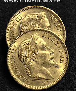 20 FRANCS OR NAPOLEON III 1866 A PARIS SPL
